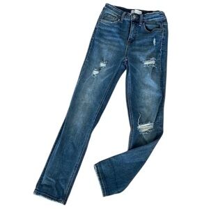 Vervet Carlene slim size 25 distressed straight leg jeans